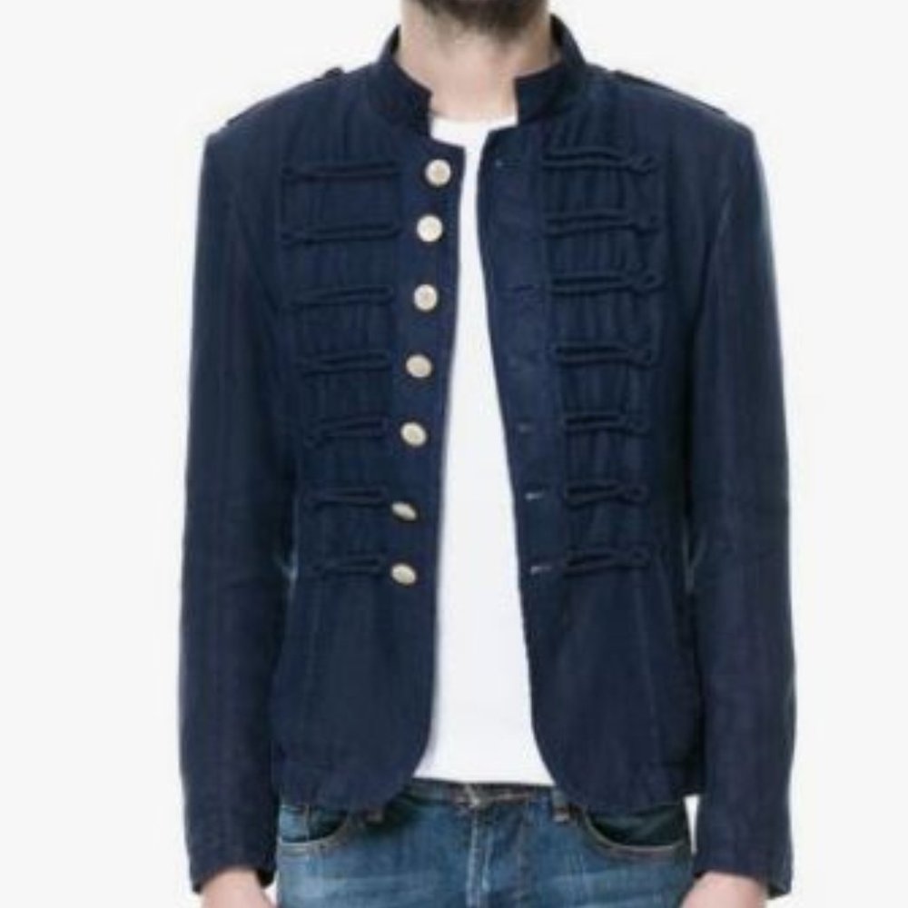 Zara-Linen Blazer with Toggles-